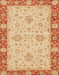 Machine Washable Abstract Orange Rug, wshabs3575