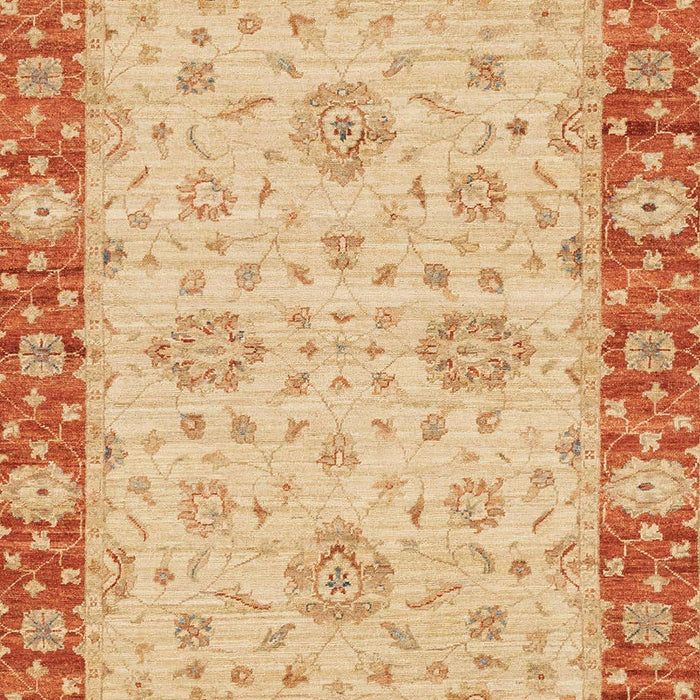 Machine Washable Abstract Orange Rug, wshabs3575