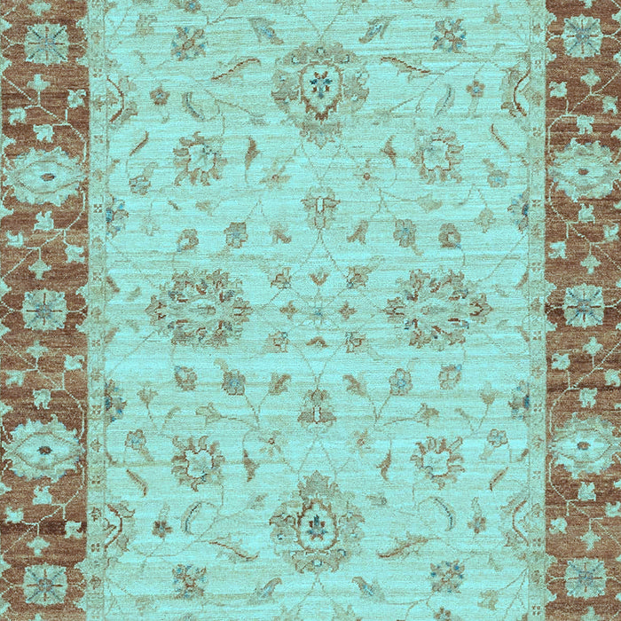 Oriental Light Blue Traditional Rug, abs3575lblu
