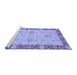 Sideview of Machine Washable Oriental Blue Traditional Rug, wshabs3575blu