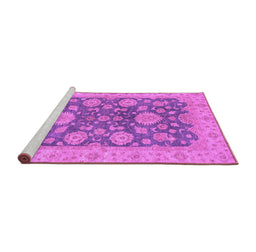 Sideview of Machine Washable Abstract Purple Modern Area Rugs, wshabs3576pur
