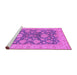 Sideview of Machine Washable Abstract Purple Modern Area Rugs, wshabs3576pur