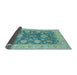 Sideview of Abstract Light Blue Modern Rug, abs3576lblu