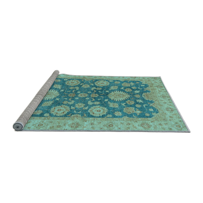 Sideview of Machine Washable Abstract Light Blue Modern Rug, wshabs3576lblu