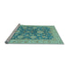 Sideview of Machine Washable Abstract Light Blue Modern Rug, wshabs3576lblu