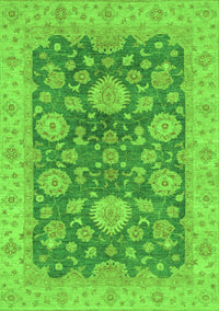 Abstract Green Modern Rug, abs3576grn