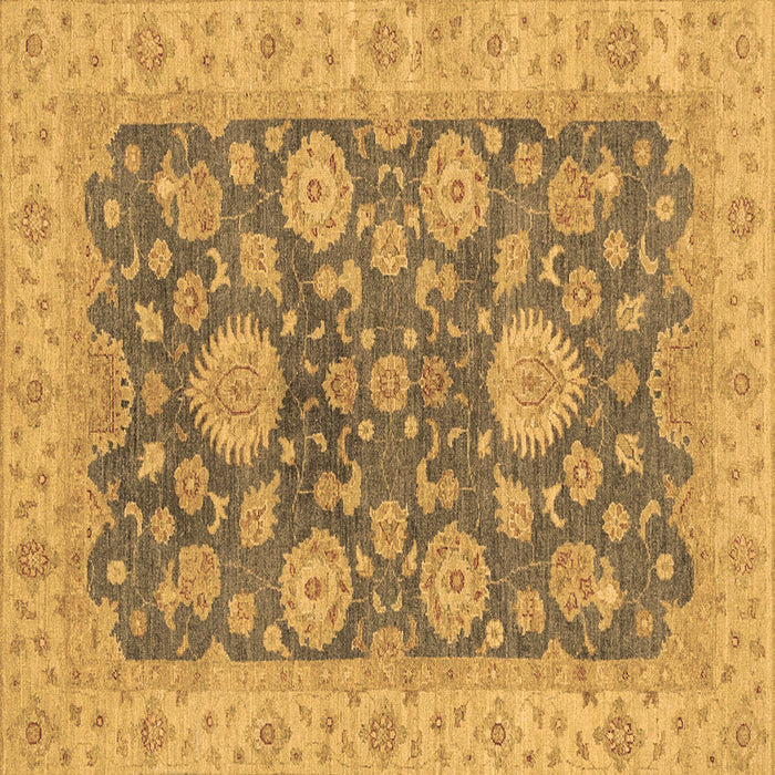Square Abstract Brown Modern Rug, abs3576brn