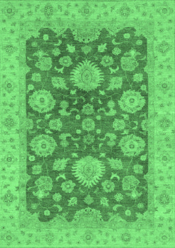 Abstract Emerald Green Modern Rug, abs3576emgrn