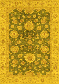 Abstract Yellow Modern Rug, abs3576yw