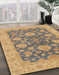 Abstract Orange Modern Rug in Family Room, abs3576