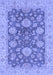 Machine Washable Abstract Blue Modern Rug, wshabs3576blu