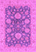 Machine Washable Abstract Purple Modern Area Rugs, wshabs3576pur