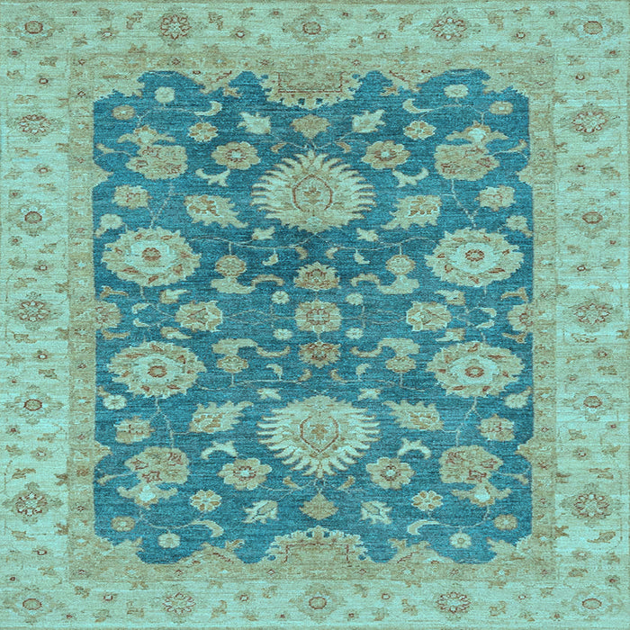 Square Machine Washable Abstract Light Blue Modern Rug, wshabs3576lblu