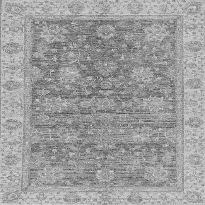 Square Abstract Gray Modern Rug, abs3577gry