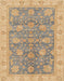 Abstract Orange Brown Modern Rug, abs3577