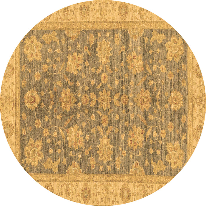 Round Machine Washable Abstract Brown Modern Rug, wshabs3577brn