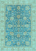 Abstract Light Blue Modern Rug, abs3577lblu