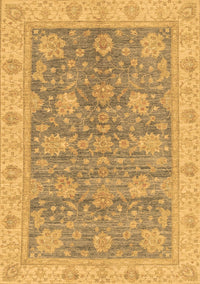 Abstract Brown Modern Rug, abs3577brn