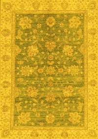 Abstract Yellow Modern Rug, abs3577yw