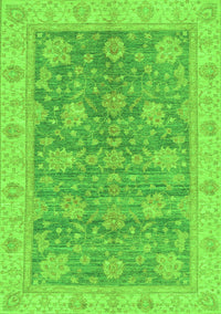 Abstract Green Modern Rug, abs3577grn