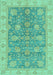 Abstract Turquoise Modern Rug, abs3577turq