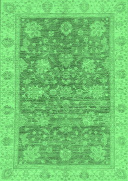 Abstract Emerald Green Modern Rug, abs3577emgrn
