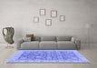 Machine Washable Abstract Blue Modern Rug in a Living Room, wshabs3577blu