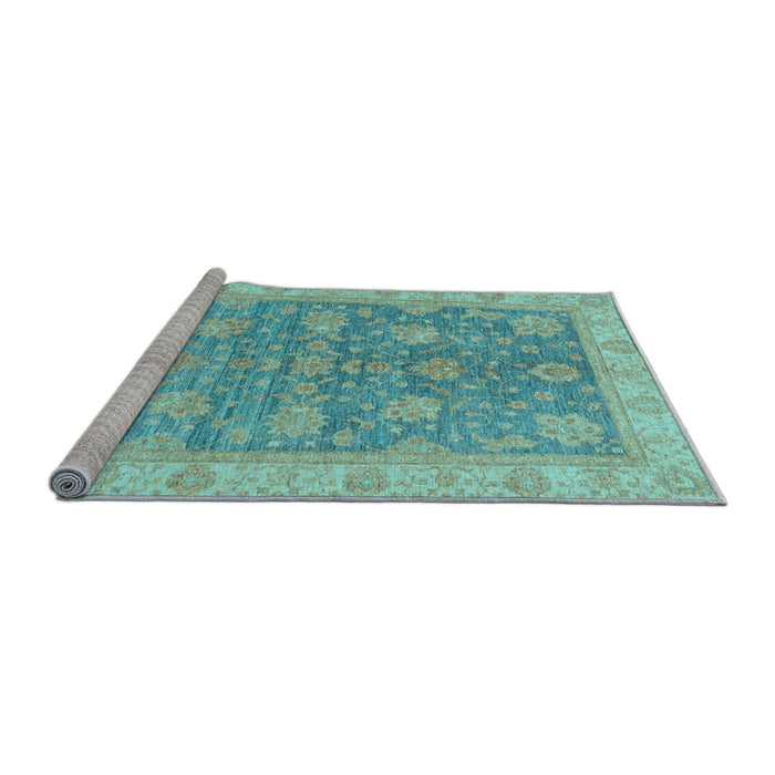 Sideview of Machine Washable Abstract Light Blue Modern Rug, wshabs3577lblu