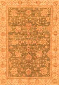 Abstract Orange Modern Rug, abs3577org