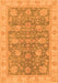 Abstract Orange Modern Rug, abs3577org