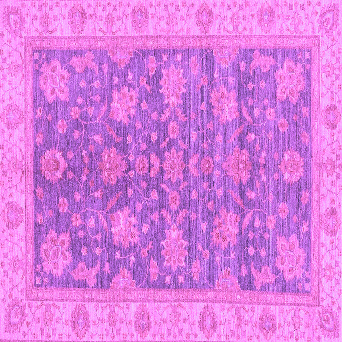Square Abstract Purple Modern Rug, abs3577pur