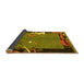 Sideview of Abstract Yellow Modern Rug, abs3578yw