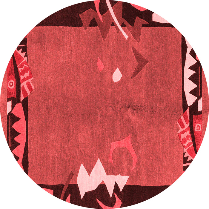 Machine Washable Abstract Red Modern Rug, wshabs3578red