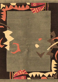 Abstract Brown Modern Rug, abs3578brn