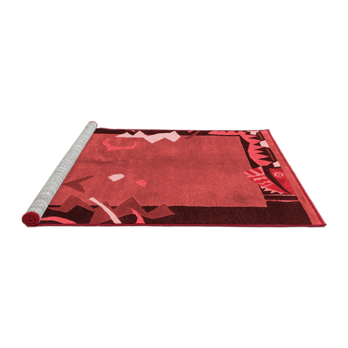 Modern Red Washable Rugs