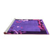 Sideview of Machine Washable Abstract Purple Modern Area Rugs, wshabs3578pur