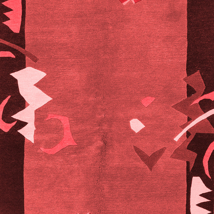 Abstract Red Modern Area Rugs