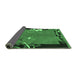 Sideview of Abstract Emerald Green Modern Rug, abs3578emgrn