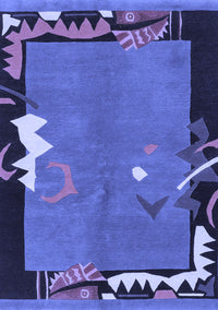 Abstract Blue Modern Rug, abs3578blu