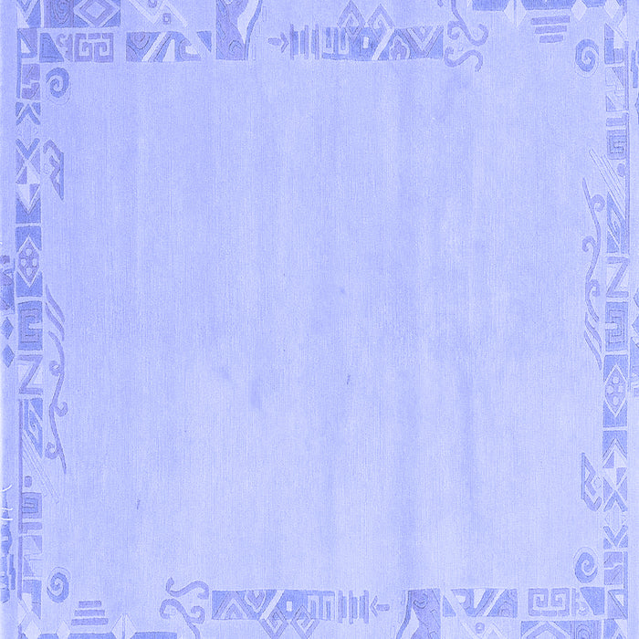 Square Solid Blue Modern Rug, abs3579blu