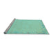 Sideview of Machine Washable Solid Light Blue Modern Rug, wshabs3579lblu