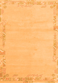 Solid Orange Modern Rug, abs3579org