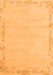 Solid Orange Modern Rug, abs3579org