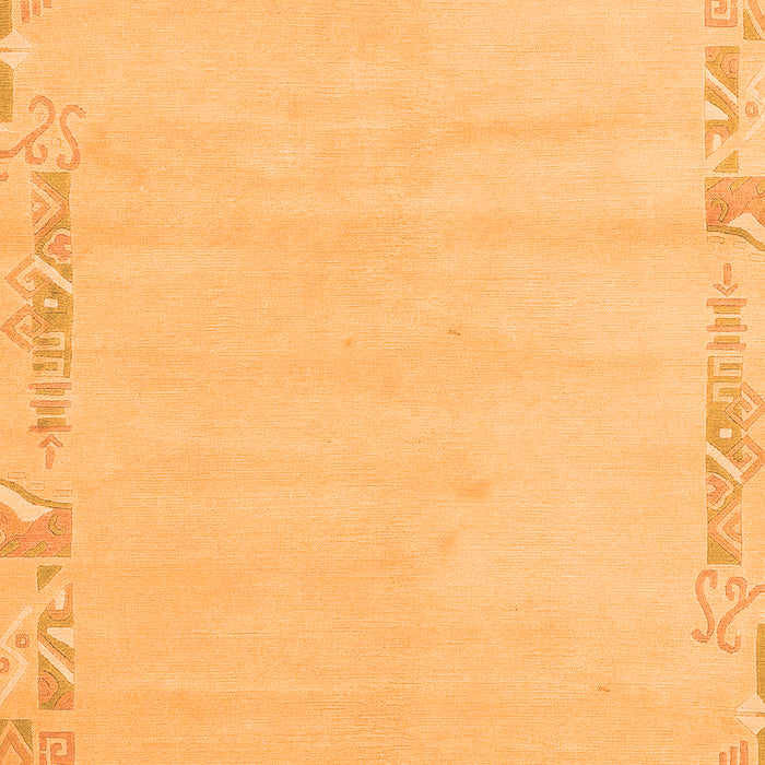 Machine Washable Solid Orange Modern Area Rugs, wshabs3579org