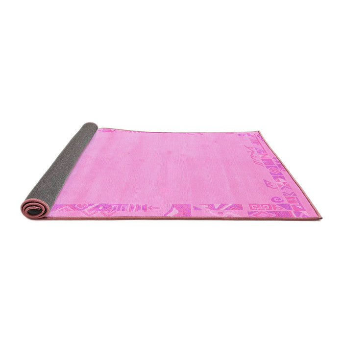 Sideview of Solid Pink Modern Rug, abs3579pnk