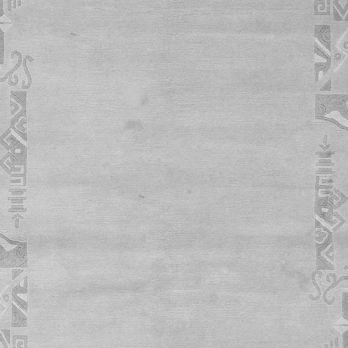 Machine Washable Solid Gray Modern Rug, wshabs3579gry