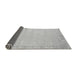 Sideview of Solid Gray Modern Rug, abs3579gry