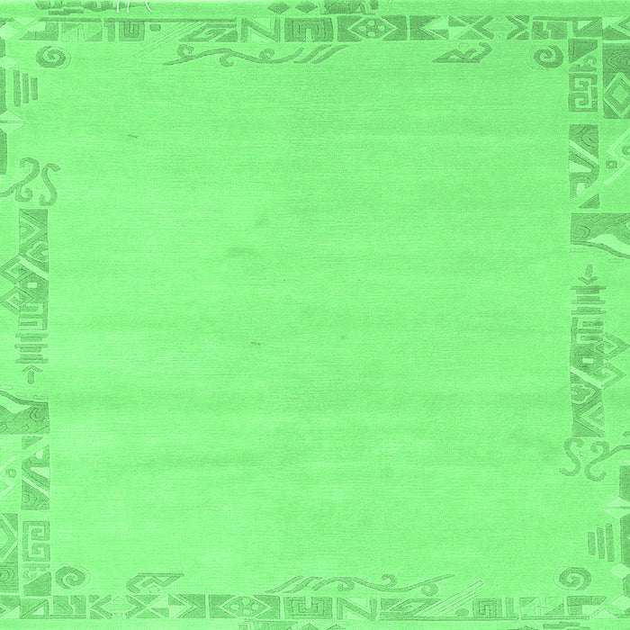 Square Solid Emerald Green Modern Rug, abs3579emgrn