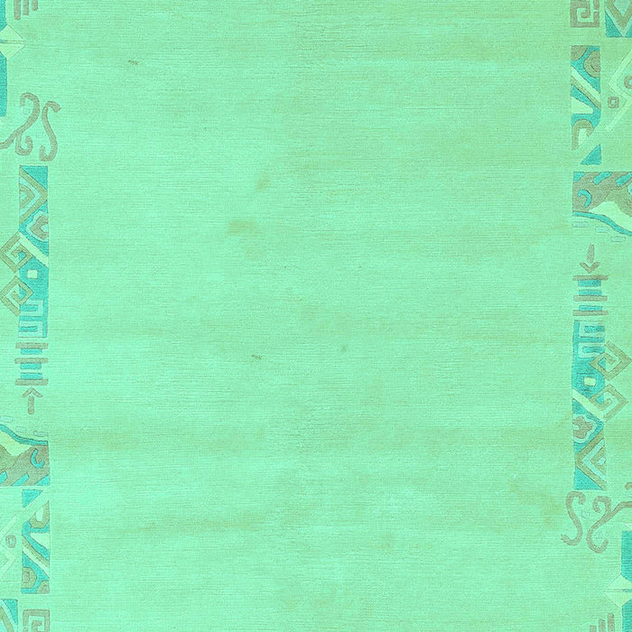 Machine Washable Solid Turquoise Modern Area Rugs, wshabs3579turq