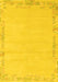 Solid Yellow Modern Rug, abs3579yw